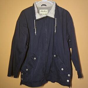 Eddie Bauer Navy Lightweight Jacket, M